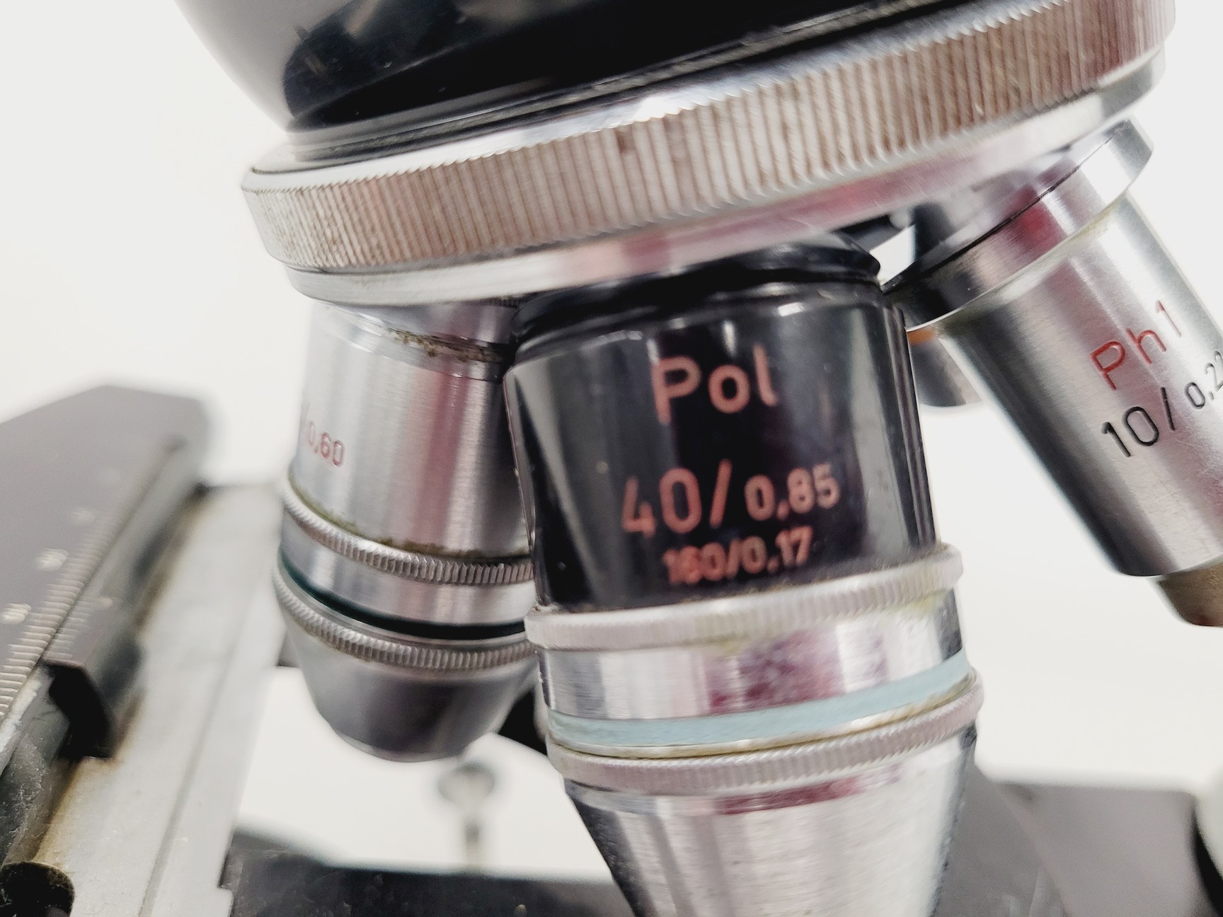 Image of Carl Zeiss Compound Microscope w/ 39 25 33 Transformer 5 x Objectives 10/25/40x