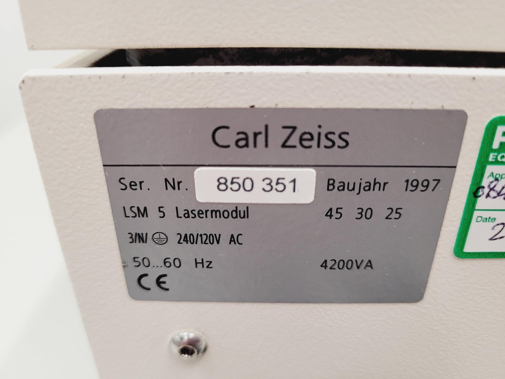 Image of Carl Zeiss LSM 5 Laser Module with 2 Lasos LGK lasers and Controller + PSU