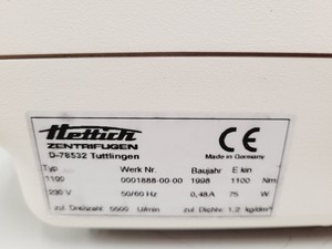Thumbnail image of  Hettich EBA 30 Bench Centrifuge With Hettich 113 + 8 x 25g Tube Rotor Lab