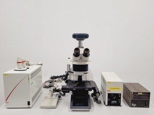 Image of Leica Type DM6000B Upright LED Fluorescence Microscope with Motorised Stage