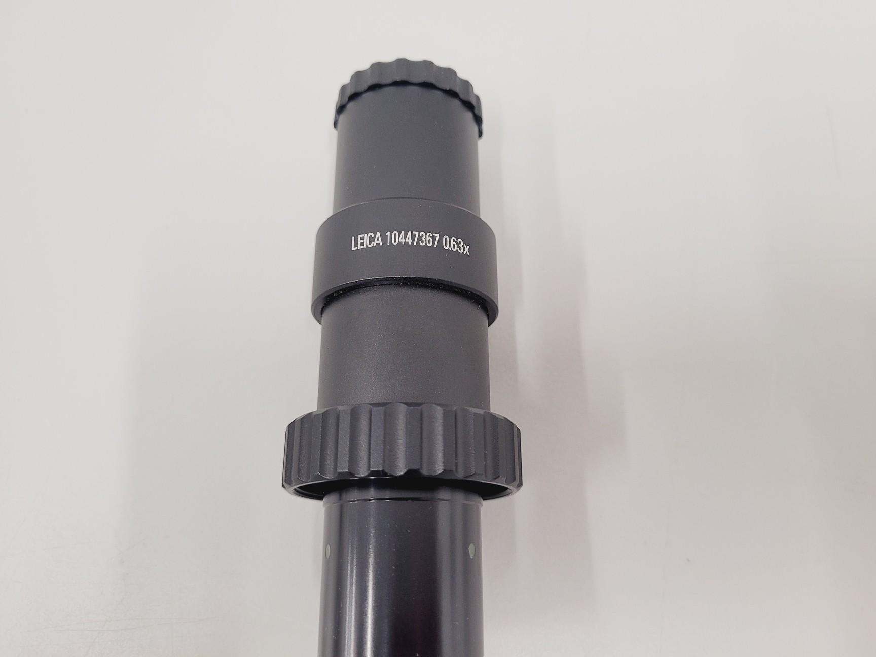 Image of Leica Trinocular Tube 10445924 With Leica 10447367 C-Mount Camera Adapter 0.63x