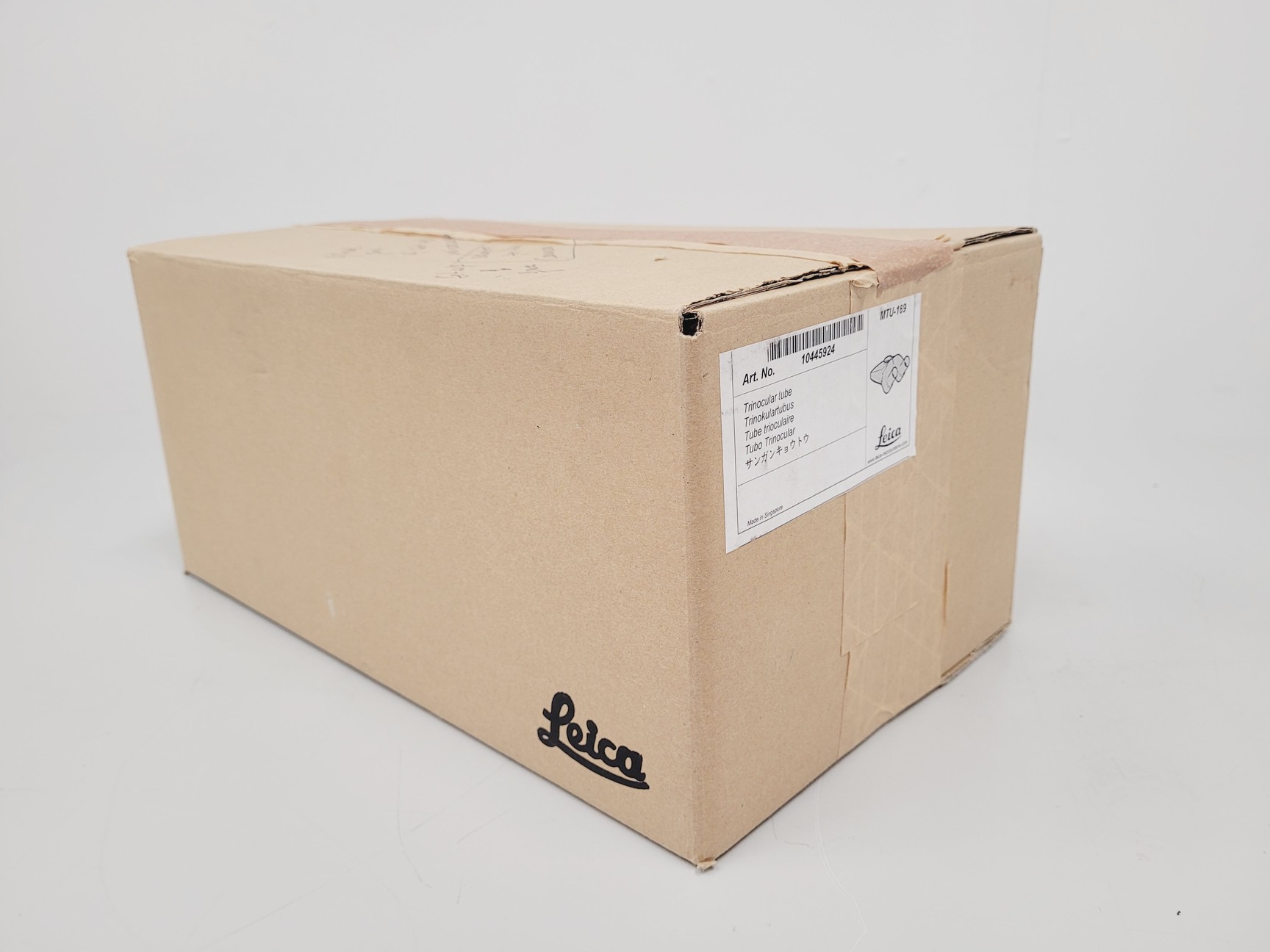 Image of Leica Trinocular Tube 10445924 With Leica 10447367 C-Mount Camera Adapter 0.63x