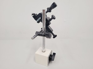Thumbnail image of Lot of 3 Narishige 3-axis Micromanipulators on Magnetic Stands M153, M152