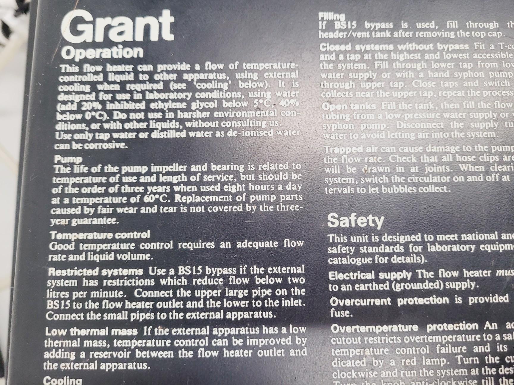 Image of Grant FH15 Flow Heater and FC20 Flow Cooler Lab