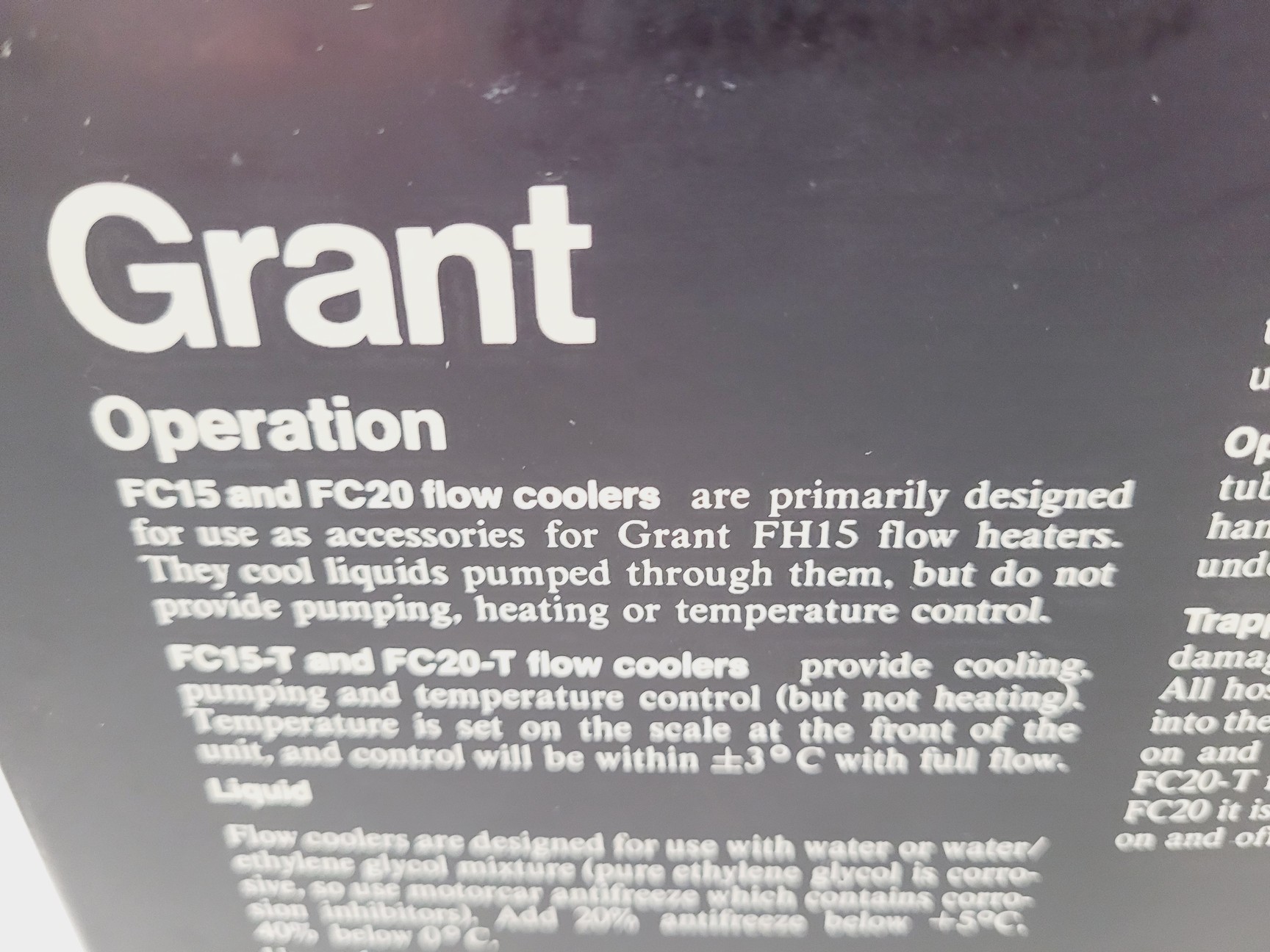 Image of Grant FH15 Flow Heater and FC20 Flow Cooler Lab