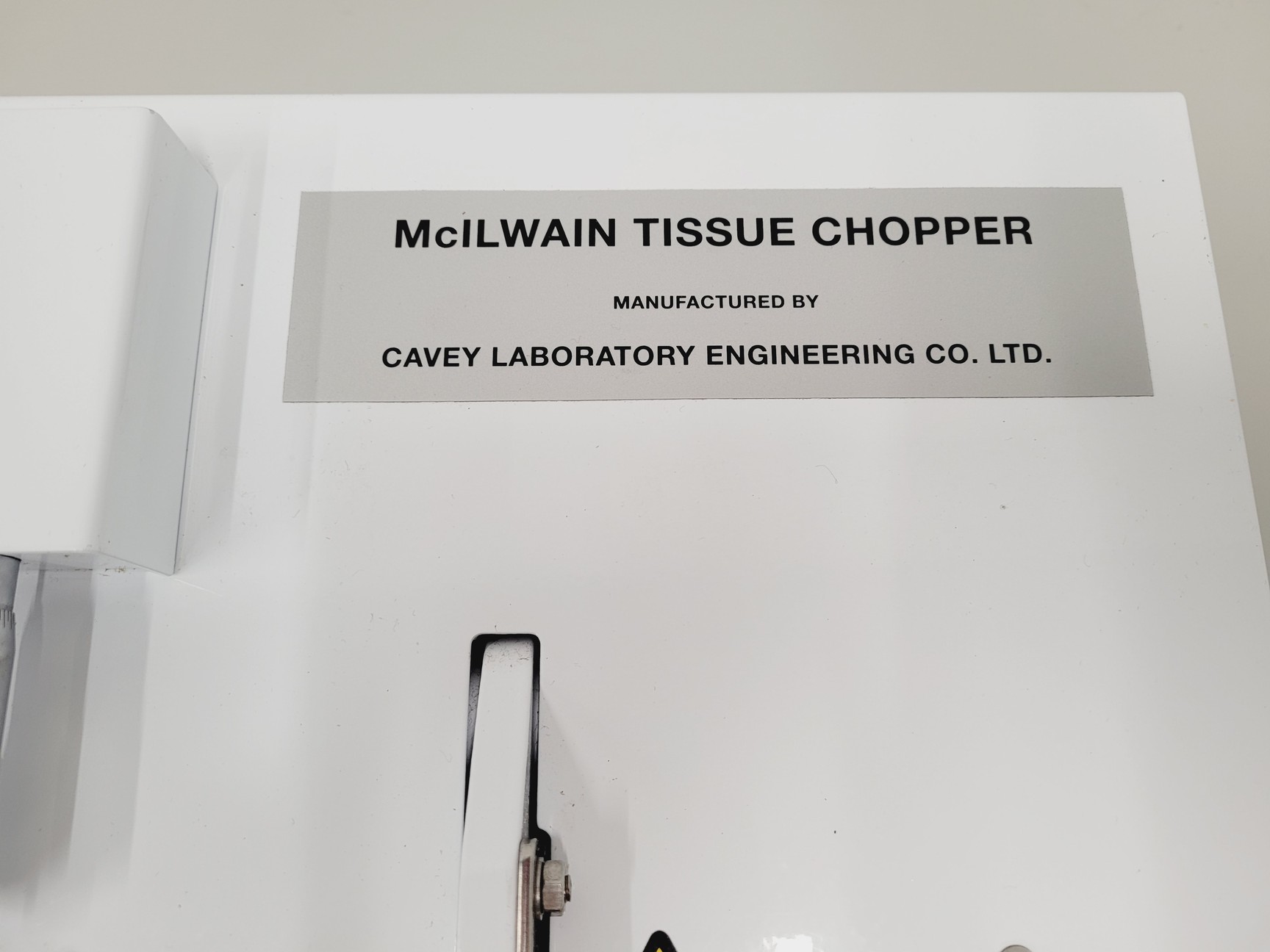 Image of Cavey Laboratory Engineering McIlwain Tissue Chopper Model MTC/2E No Blade 