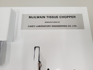 Thumbnail image of Cavey Laboratory Engineering McIlwain Tissue Chopper Model MTC/2E No Blade 