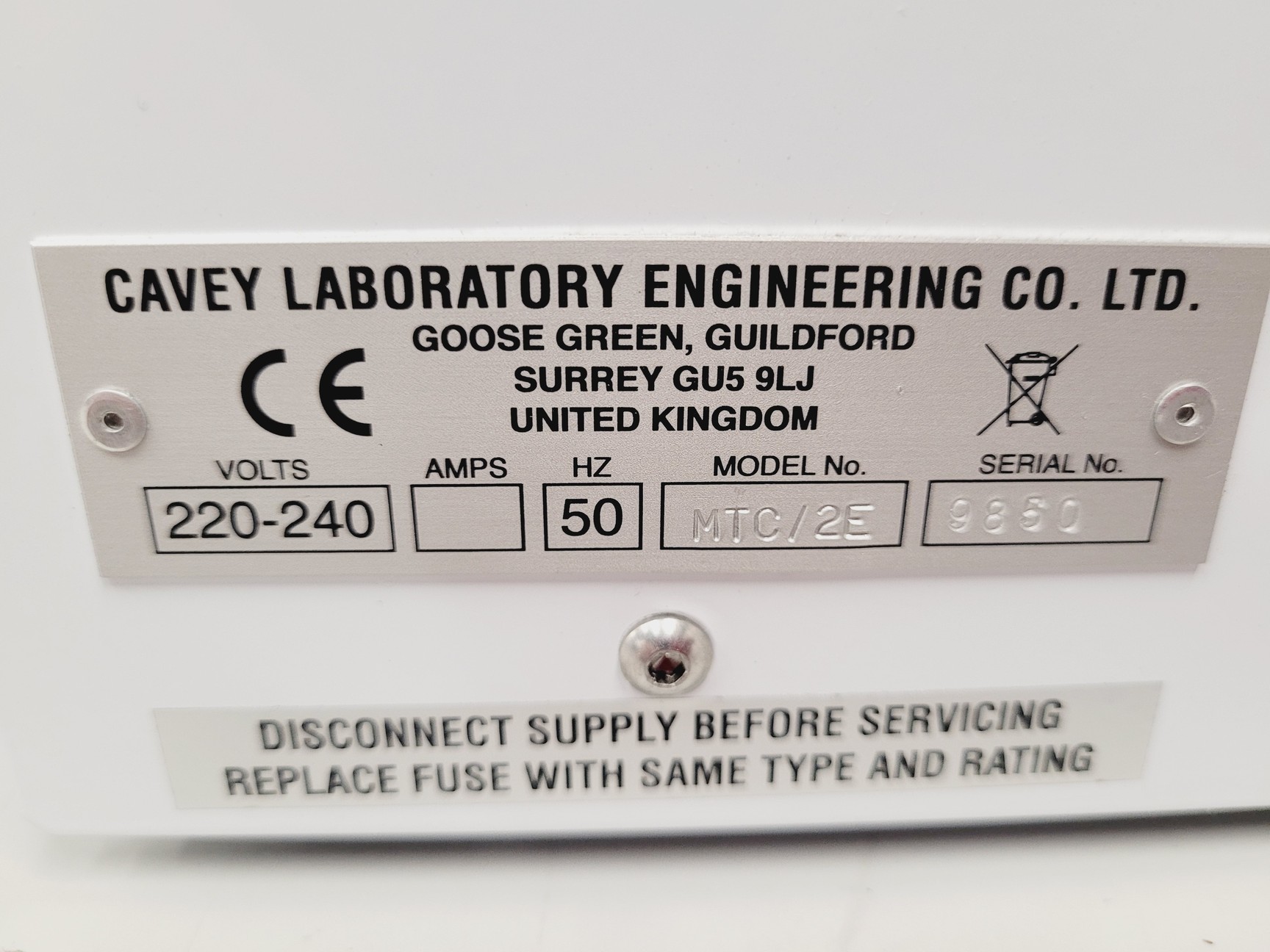 Image of Cavey Laboratory Engineering McIlwain Tissue Chopper Model MTC/2E No Blade 