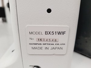 Thumbnail image of Olympus BX51WIF Fluorescence Microscope w/ Hitachi CCD Camera KP-MIAP S/R Lab