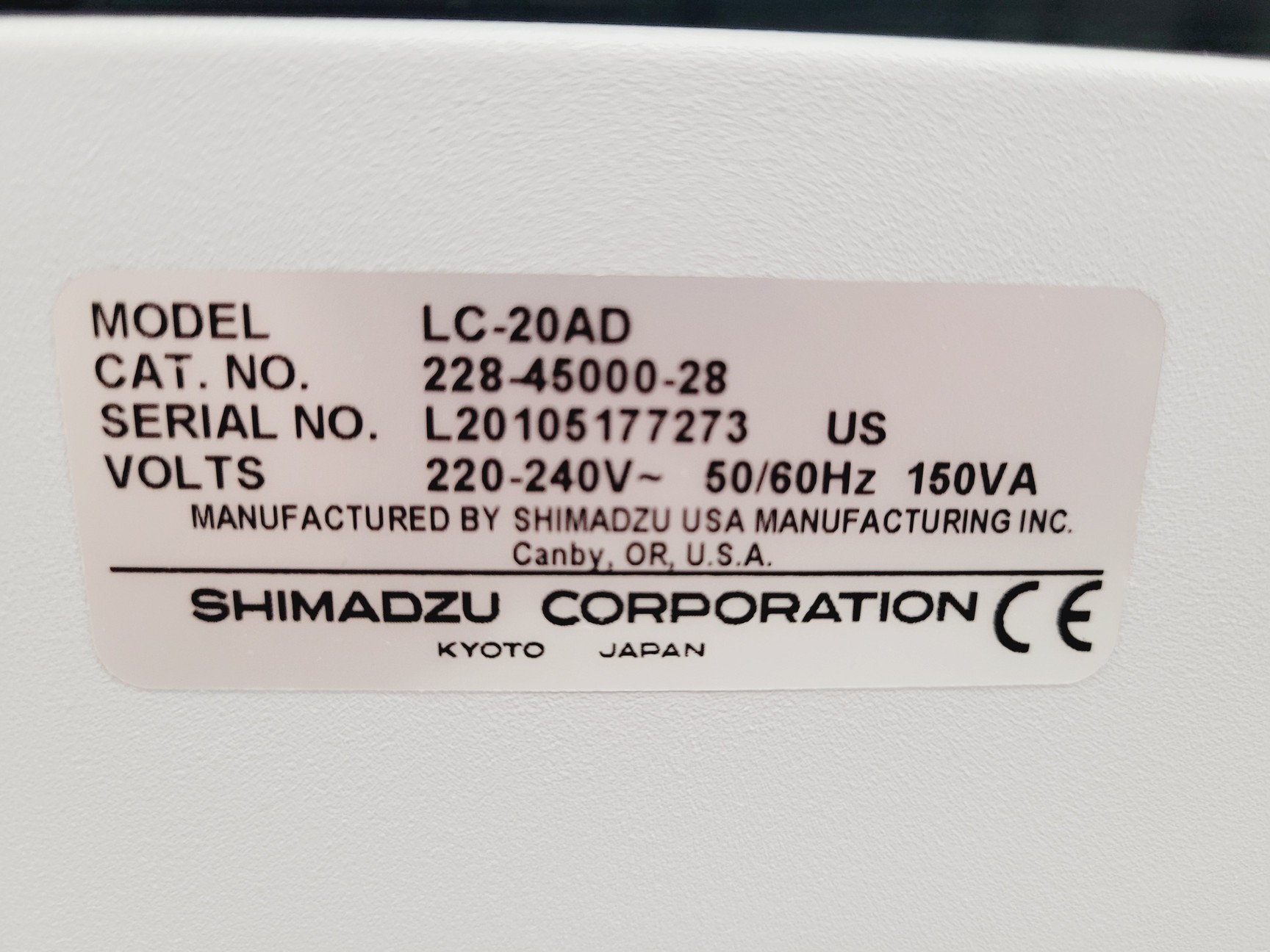 Image of Shimadzu Prominence 20 UFLC HPLC System