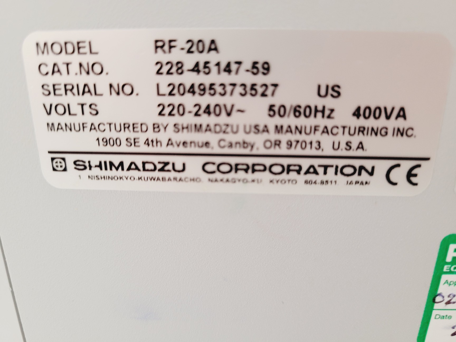 Image of Shimadzu Prominence 20 UFLC HPLC System
