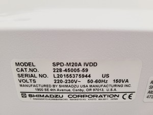 Thumbnail image of Shimadzu Prominence 20 UFLC HPLC System