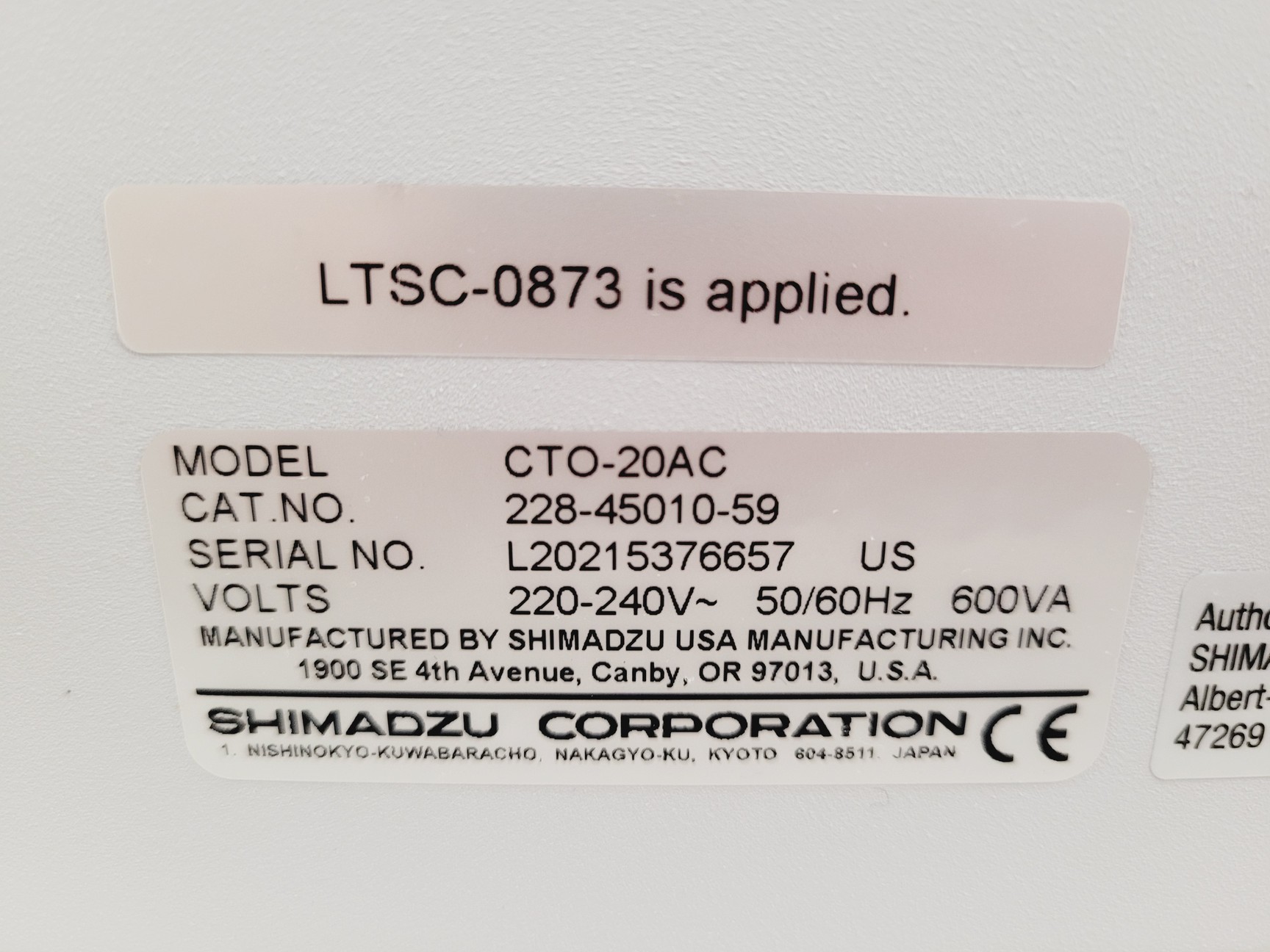 Image of Shimadzu Prominence 20 UFLC HPLC System