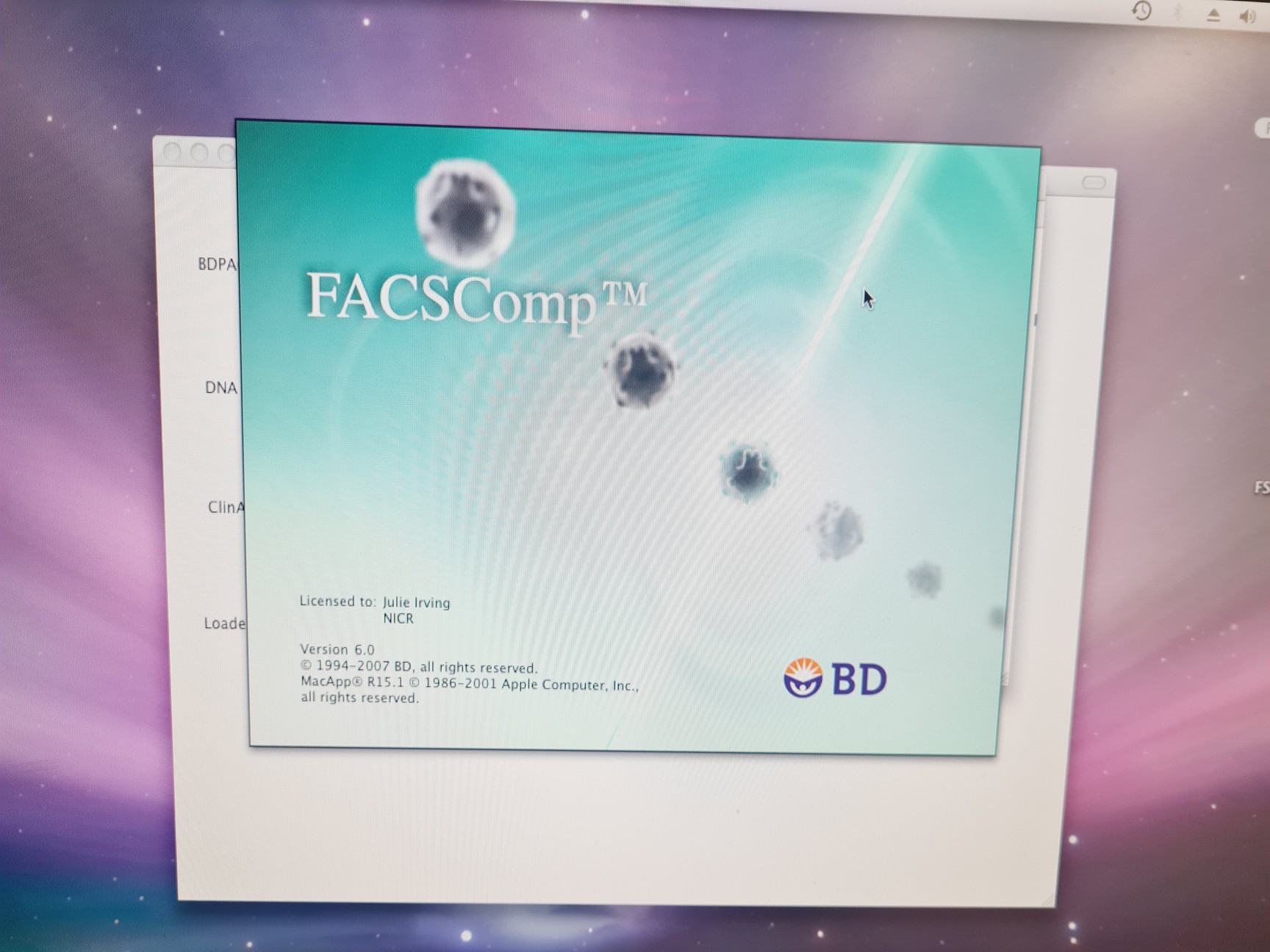 Image of BD FACSCalibur Flow Cytometer System with PC, Monitor & Software Lab