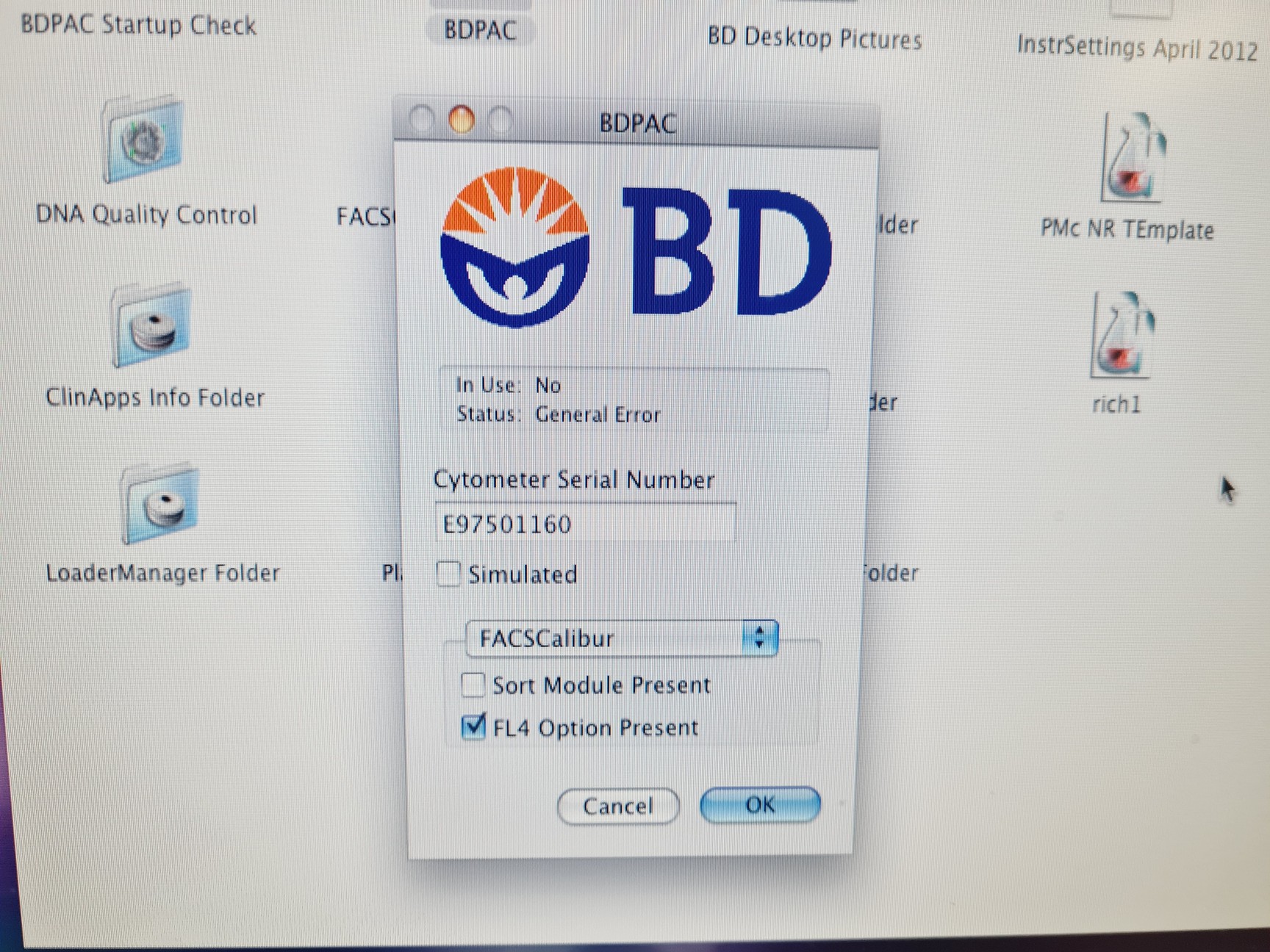 Image of BD FACSCalibur Flow Cytometer System with PC, Monitor & Software Lab