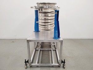Thumbnail image of TEM Vacuum Chamber Parts 60cm Diameter, 98cm Height on Aluminium Bench