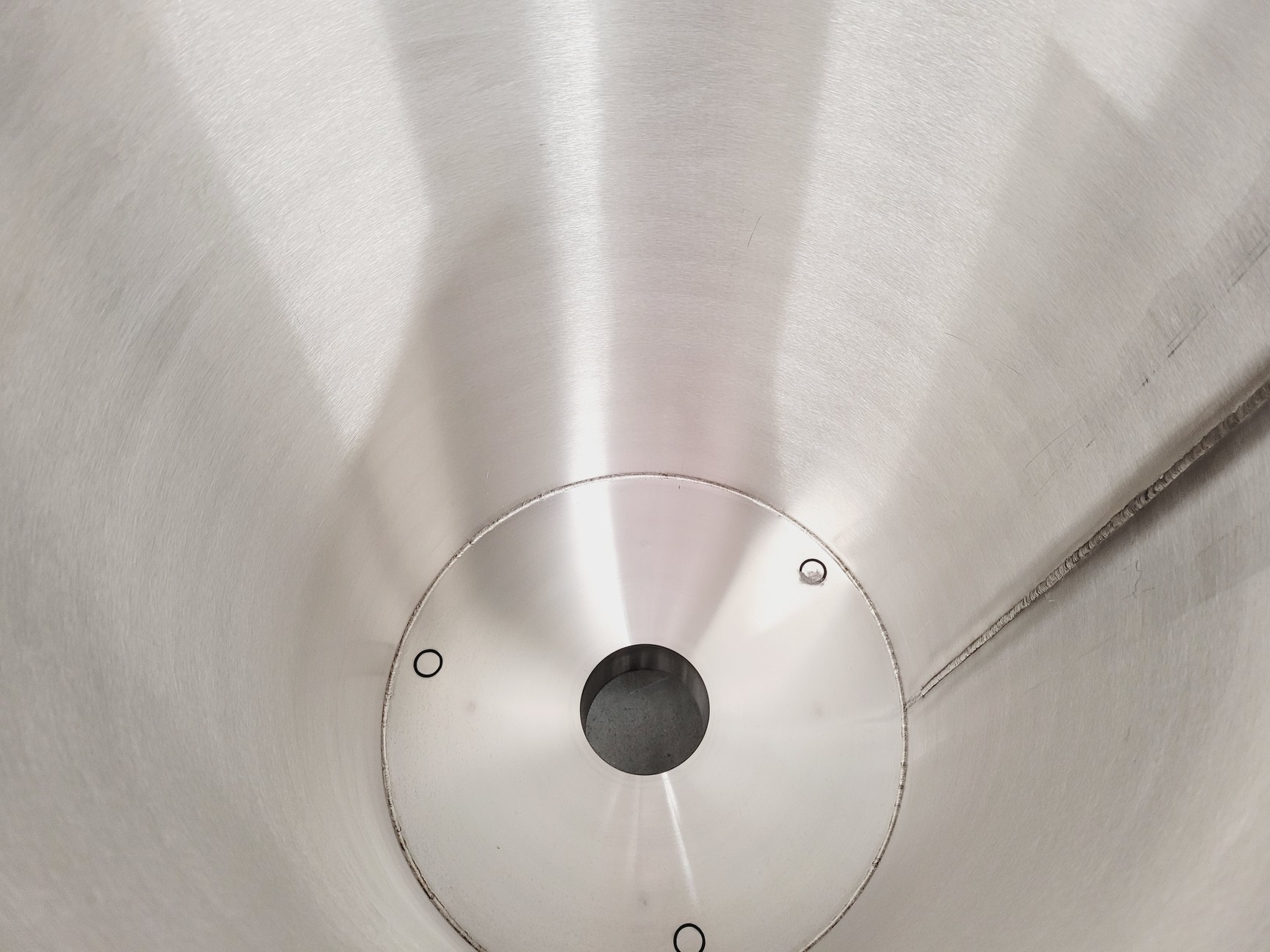 Image of TEM Vacuum Chamber Parts 60cm Diameter, 98cm Height on Aluminium Bench