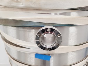 Thumbnail image of TEM Vacuum Chamber Parts 60cm Diameter, 98cm Height on Aluminium Bench