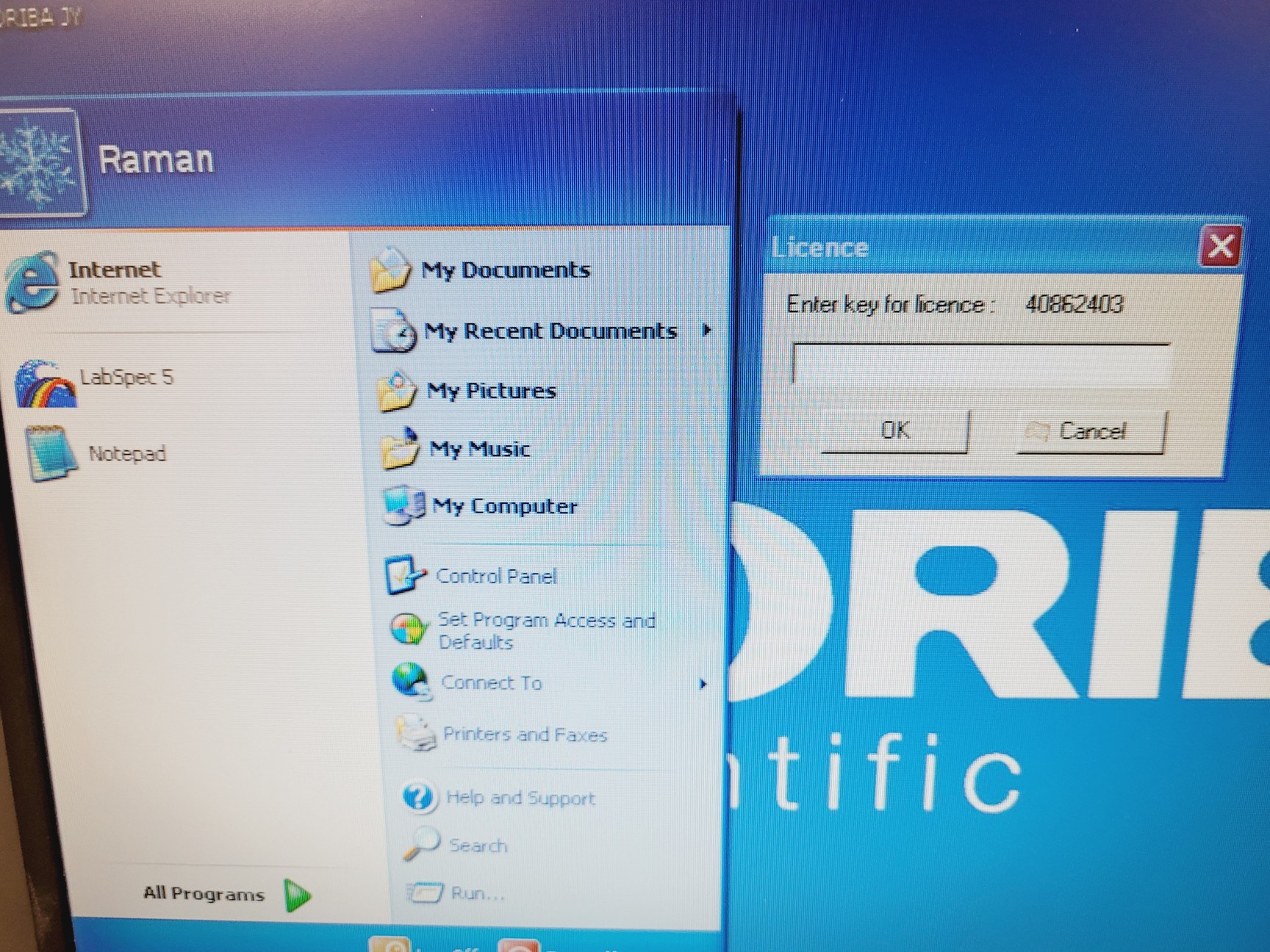 Image of Horiba T64000 Raman Spectrometer System w/ LabSpec Software - Spares/Repair Lab