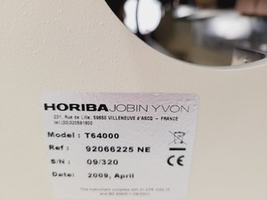 Thumbnail image of Horiba T64000 Raman Spectrometer System w/ LabSpec Software - Spares/Repair Lab