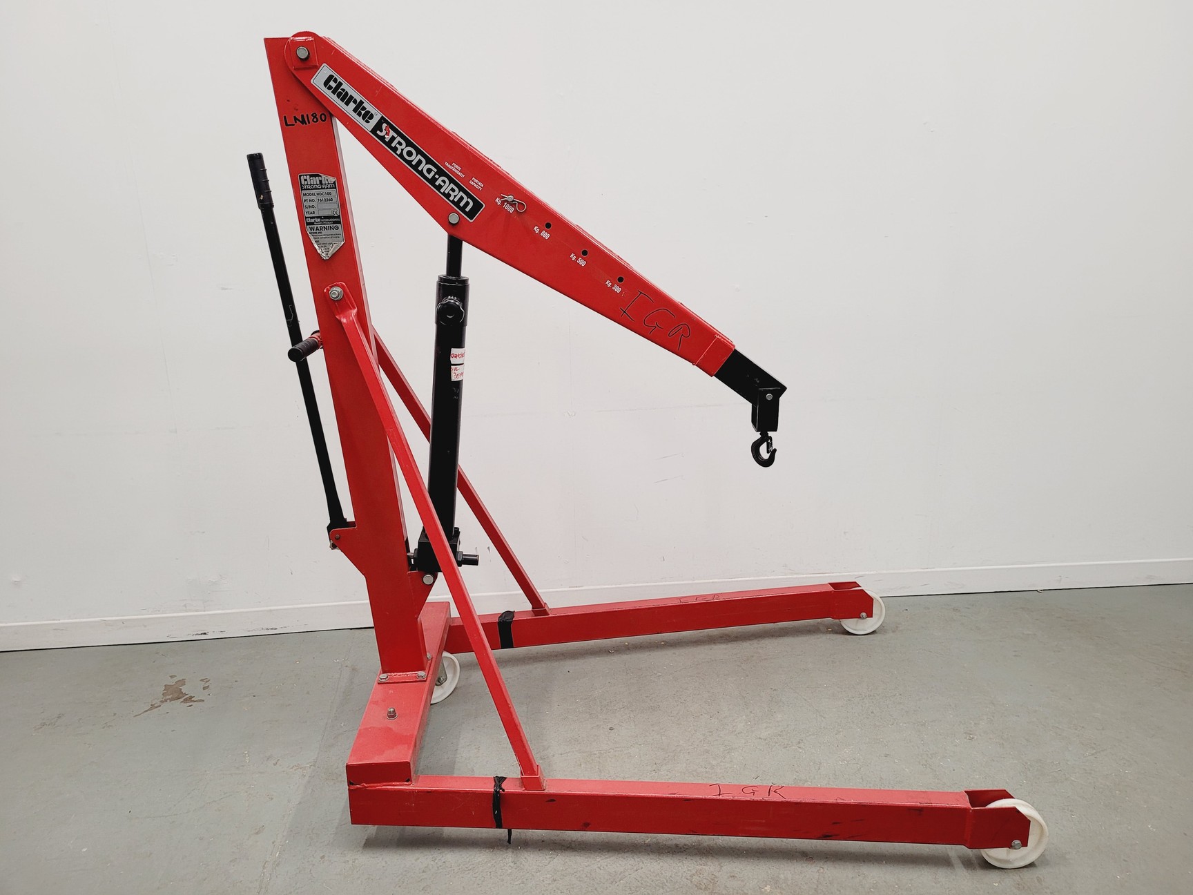 Image of Clarke Strong-Arm Model HDC100 Engine Hoist 1000Kg Capacity Spares/Repair