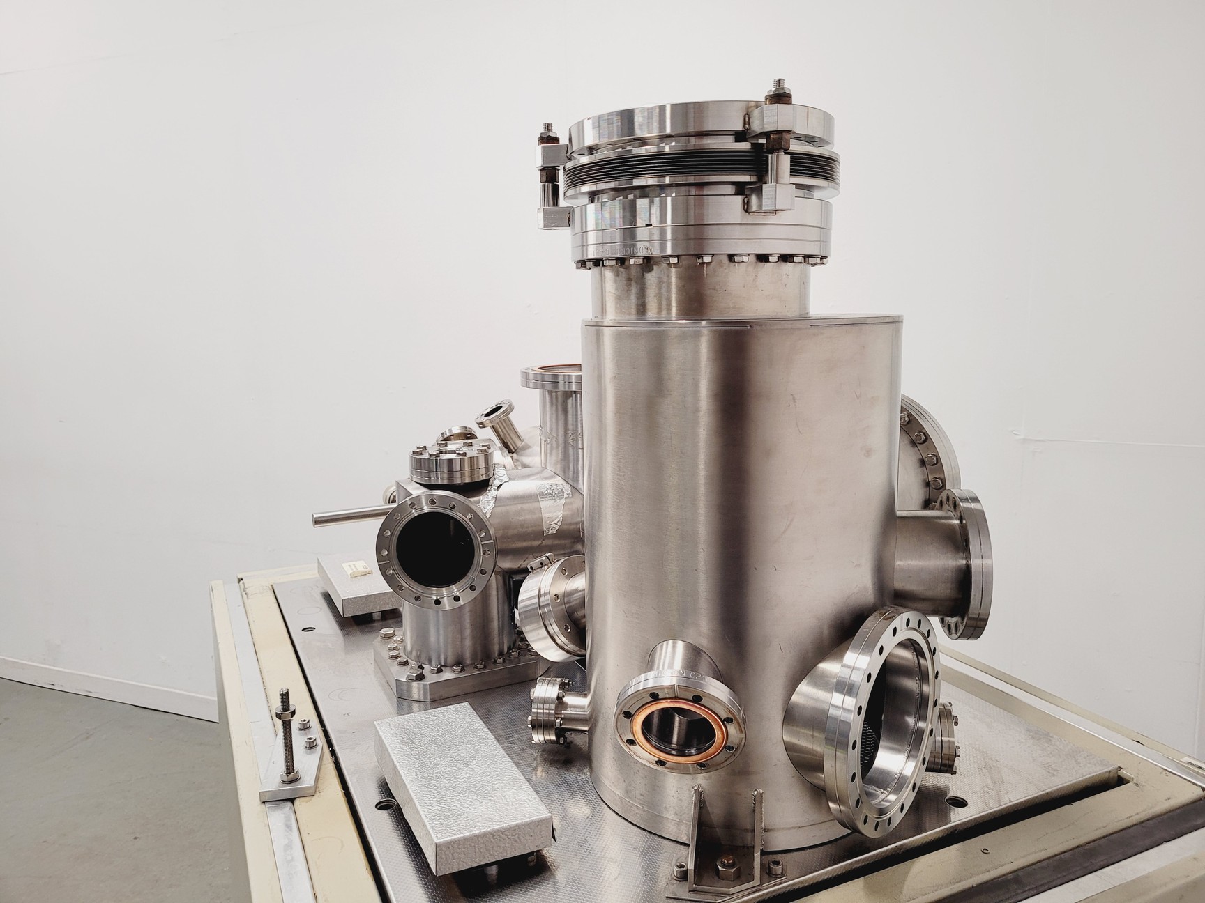 Image of SS Vacuum Reaction Chamber with Multiple Ports, Shielded Cabinet & Canopy