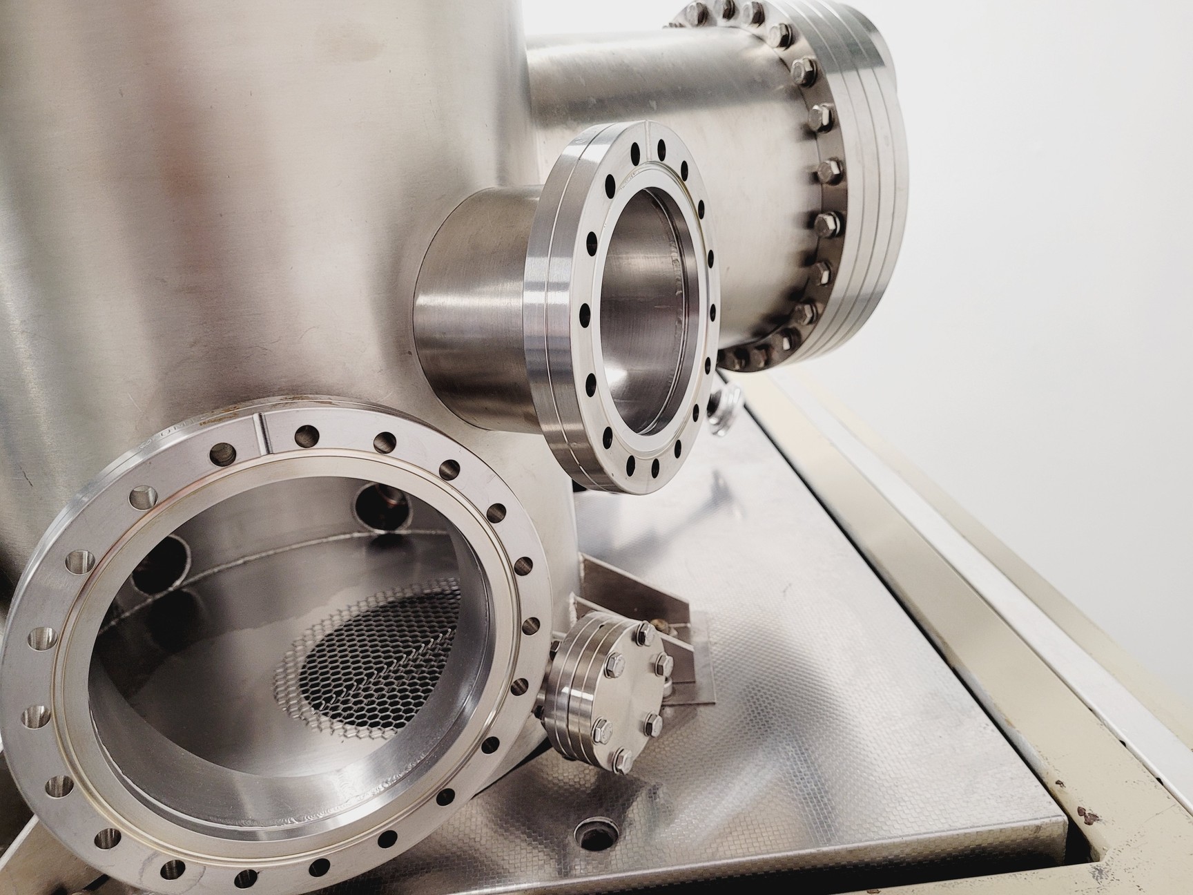 Image of SS Vacuum Reaction Chamber with Multiple Ports, Shielded Cabinet & Canopy