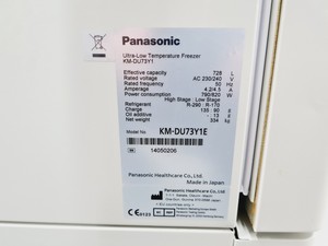 Thumbnail image of Panasonic Ultra-Low Temperature Freezer KM-DU73Y1 -86 ULT Lab