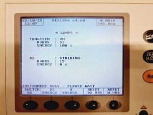 Thumbnail image of Thermo Helios Alpha UV/VIS Spectrophotometer Lab