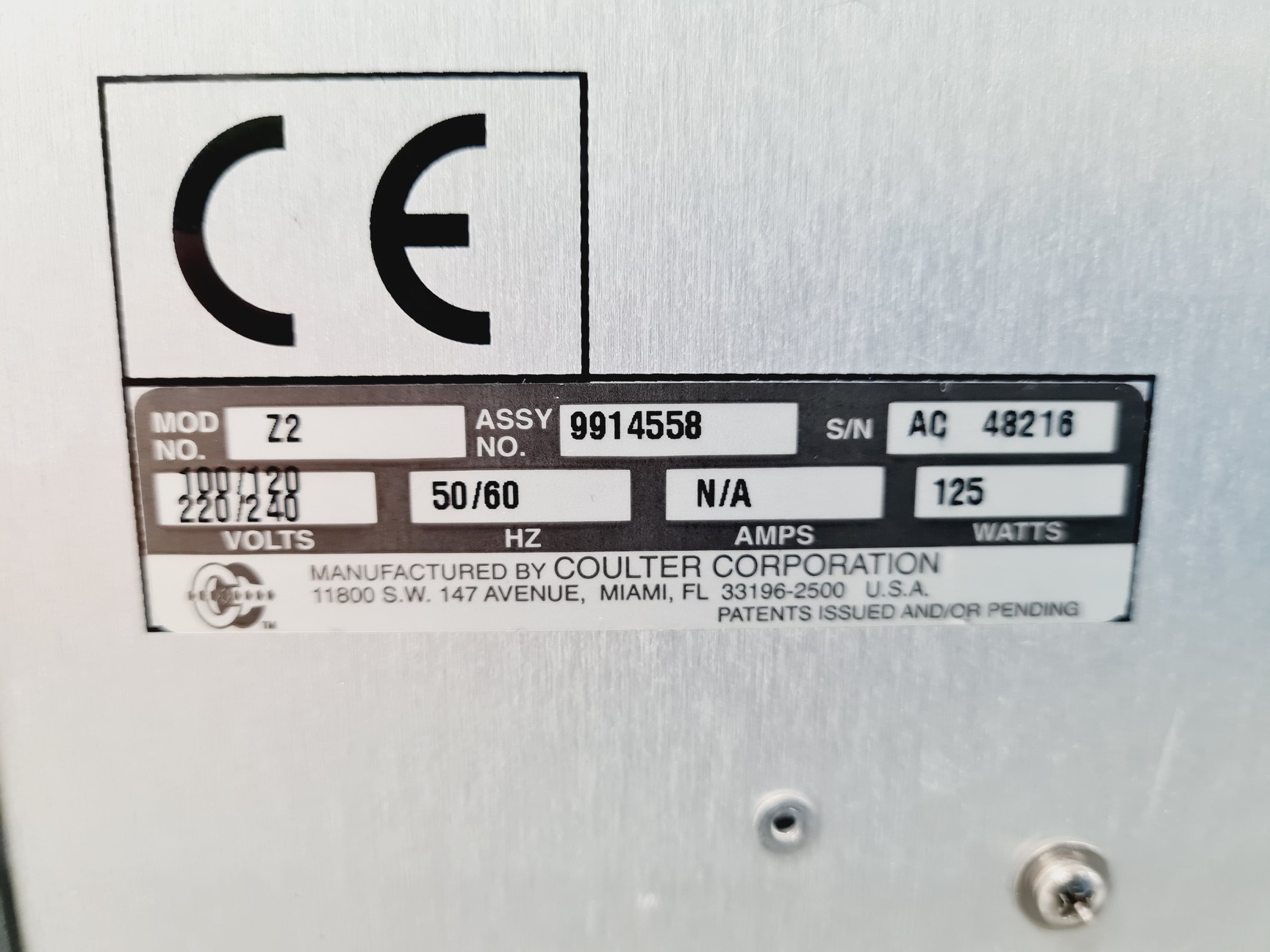 Image of Beckman Coulter Z2 Particle Count & Size Analyser Lab