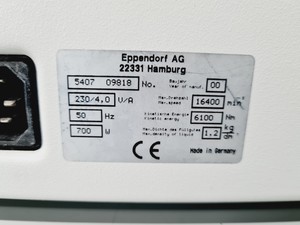 Thumbnail image of Eppendorf Centrifuge 5417R w/ FA45-30-11 Rotor 14000RPM Lab