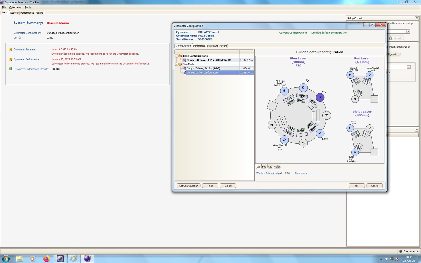 Image of BD FACSCanto II Flow Cytometer with Fluidics Cart, PC, Software & Accessories 
