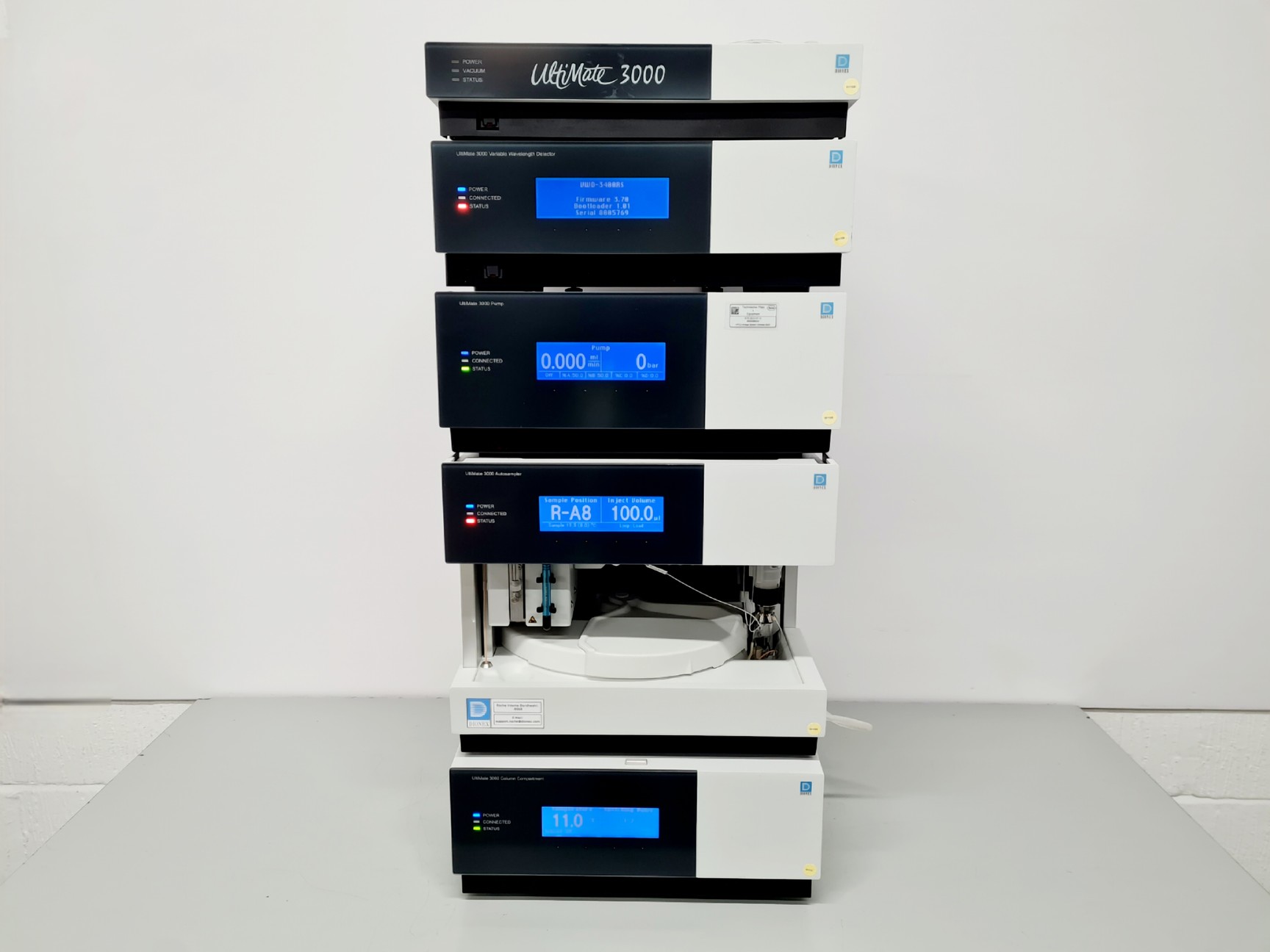 Image of Dionex UltiMate 3000 HPLC System VWD, Pump, Autosampler, Column Compartment Lab