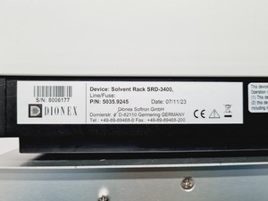 Thumbnail image of Dionex UltiMate 3000 HPLC System VWD, Pump, Autosampler, Column Compartment Lab