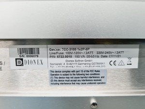 Thumbnail image of Dionex UltiMate 3000 HPLC System VWD, Pump, Autosampler, Column Compartment Lab