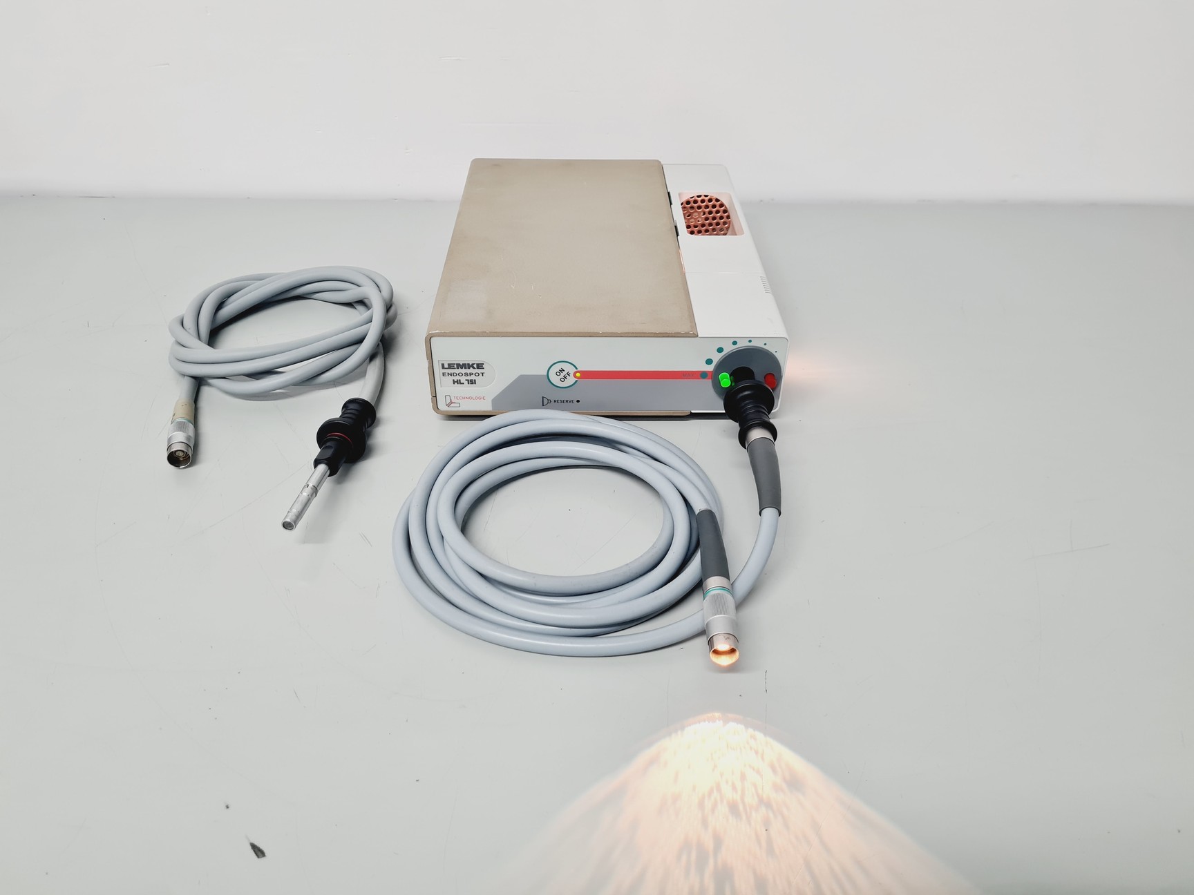 Image of Lemke Medical TV endoscopy camera system with Endolight and 2 x Cameras