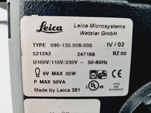 Thumbnail image of Leica Type 090-135.008-000 Inverted Microscope w/ 4 x Objectives 4x/10x/20x Lab