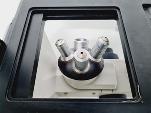 Thumbnail image of Leica Type 090-135.008-000 Inverted Microscope w/ 4 x Objectives 4x/10x/20x Lab