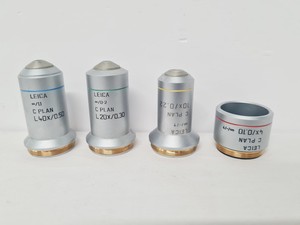 Thumbnail image of Leica Type 090-135.008-000 Inverted Microscope w/ 4 x Objectives 4x/10x/20x Lab