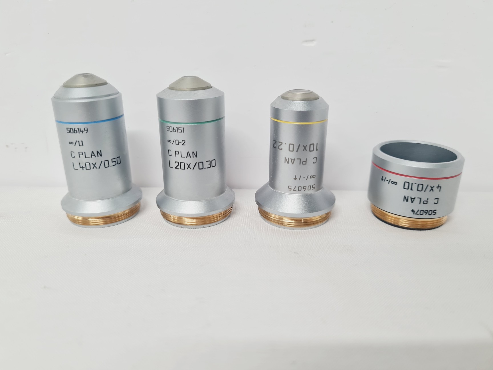 Image of Leica Type 090-135.008-000 Inverted Microscope w/ 4 x Objectives 4x/10x/20x Lab