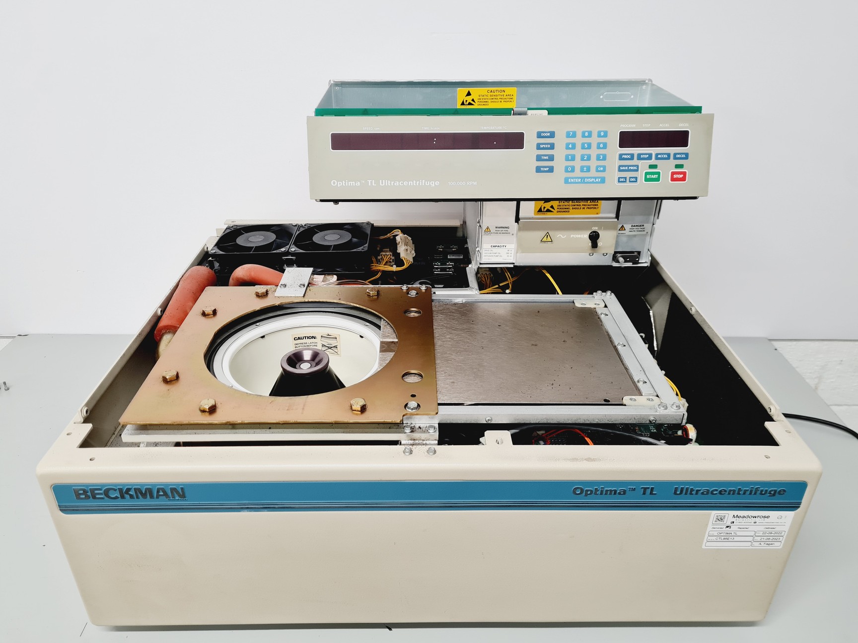 Image of Beckman Optima TL Ultracentrifuge w/ Beckman TLA 100.4 Rotor Spares/Repair 