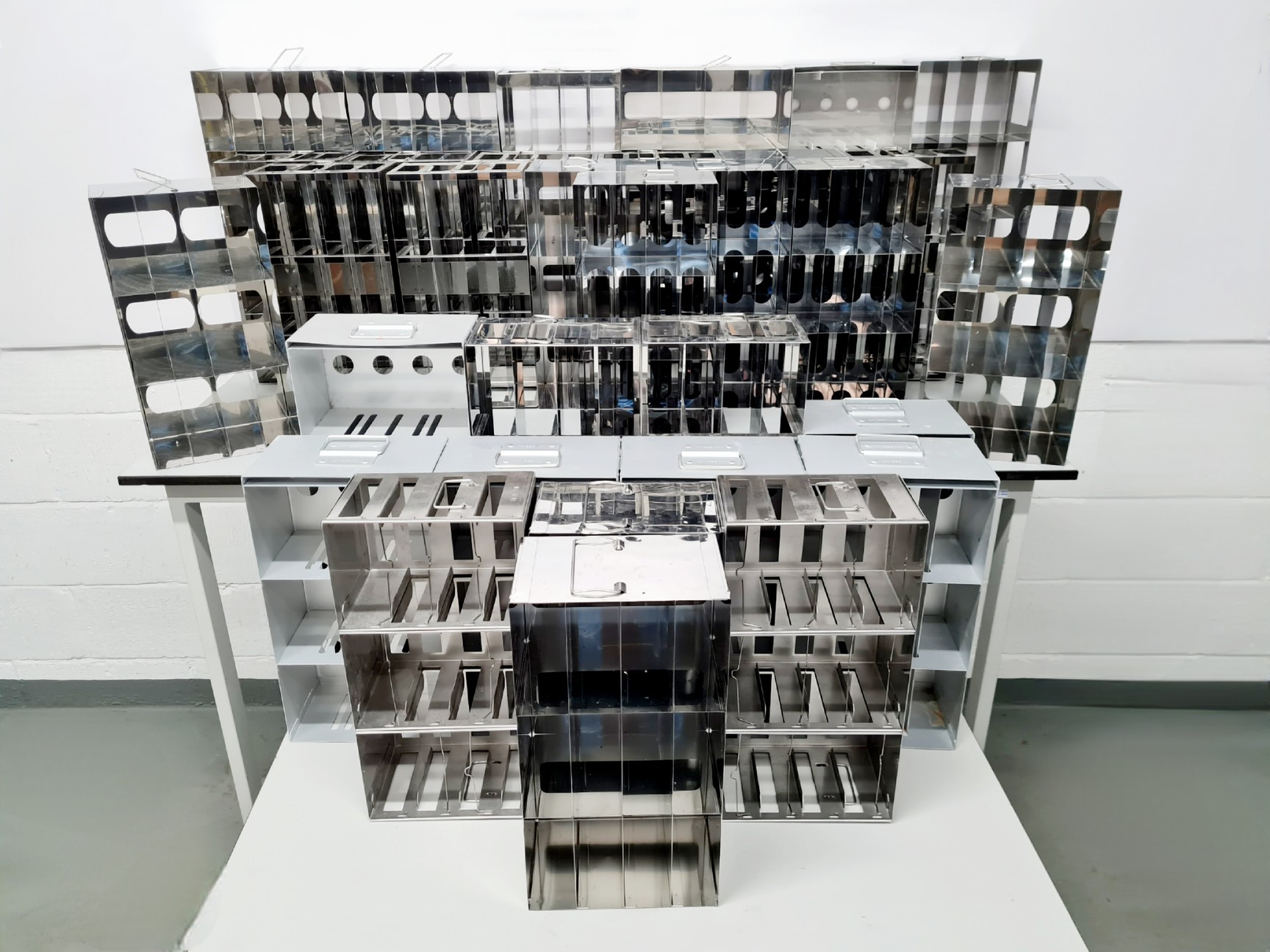 Image of Job Lot of 29 x Freezer Racking in Various Sizes Lab