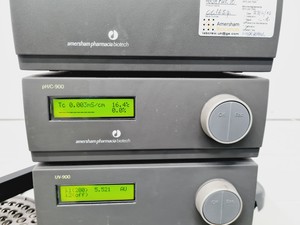 Thumbnail image of AKTA Purifier pH/C-900, UV-900, P-90, Box-900, Frac-900 HPLC System Lab