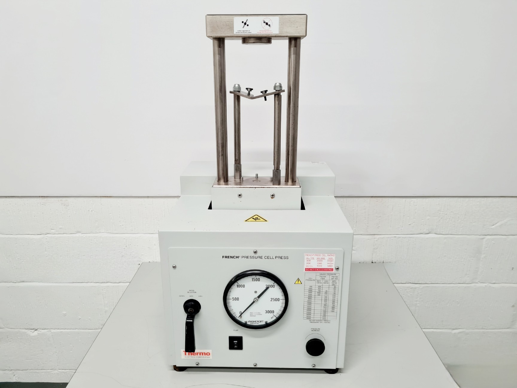 Press Cell Machine Thermo French Pressure Cell Press Model FA-078AE