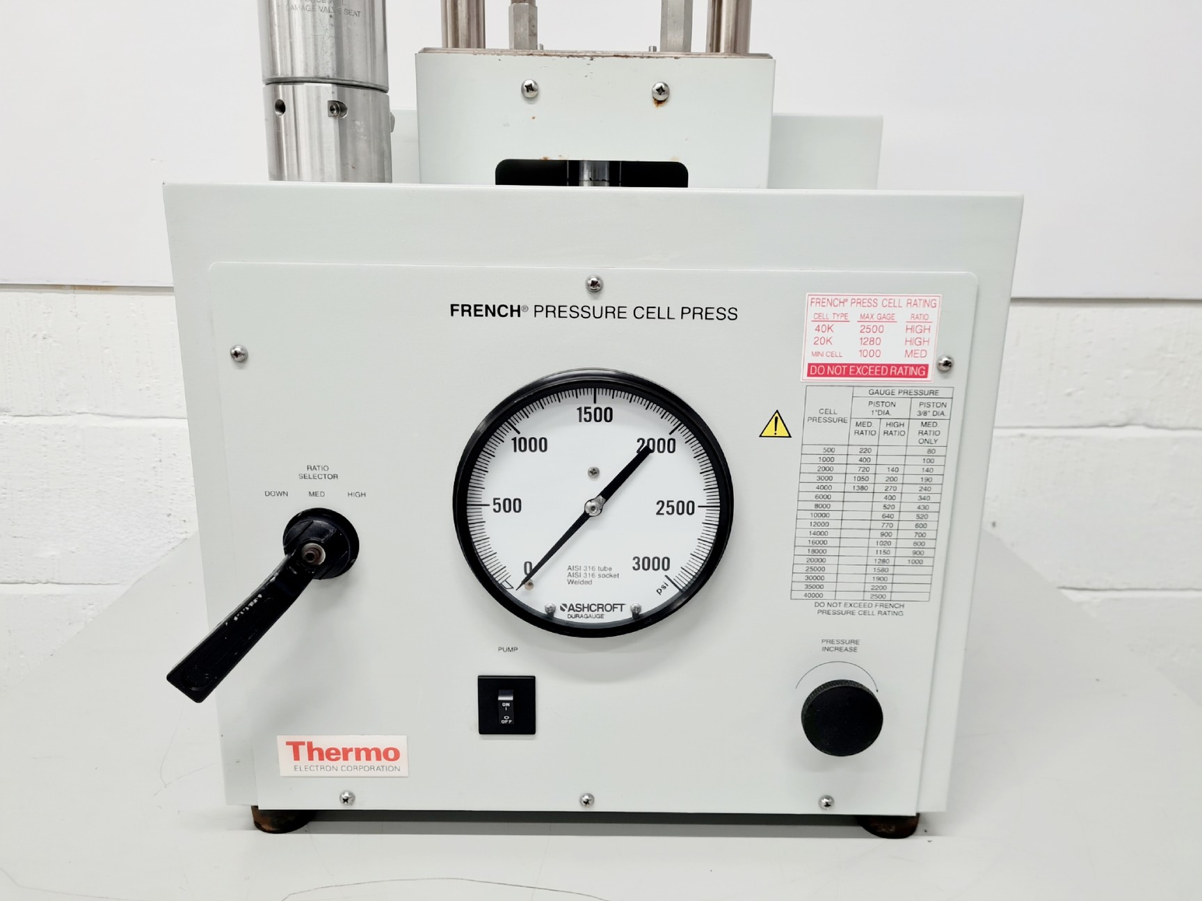Image of Thermo French Pressure Cell Press Model FA-078AE Lab