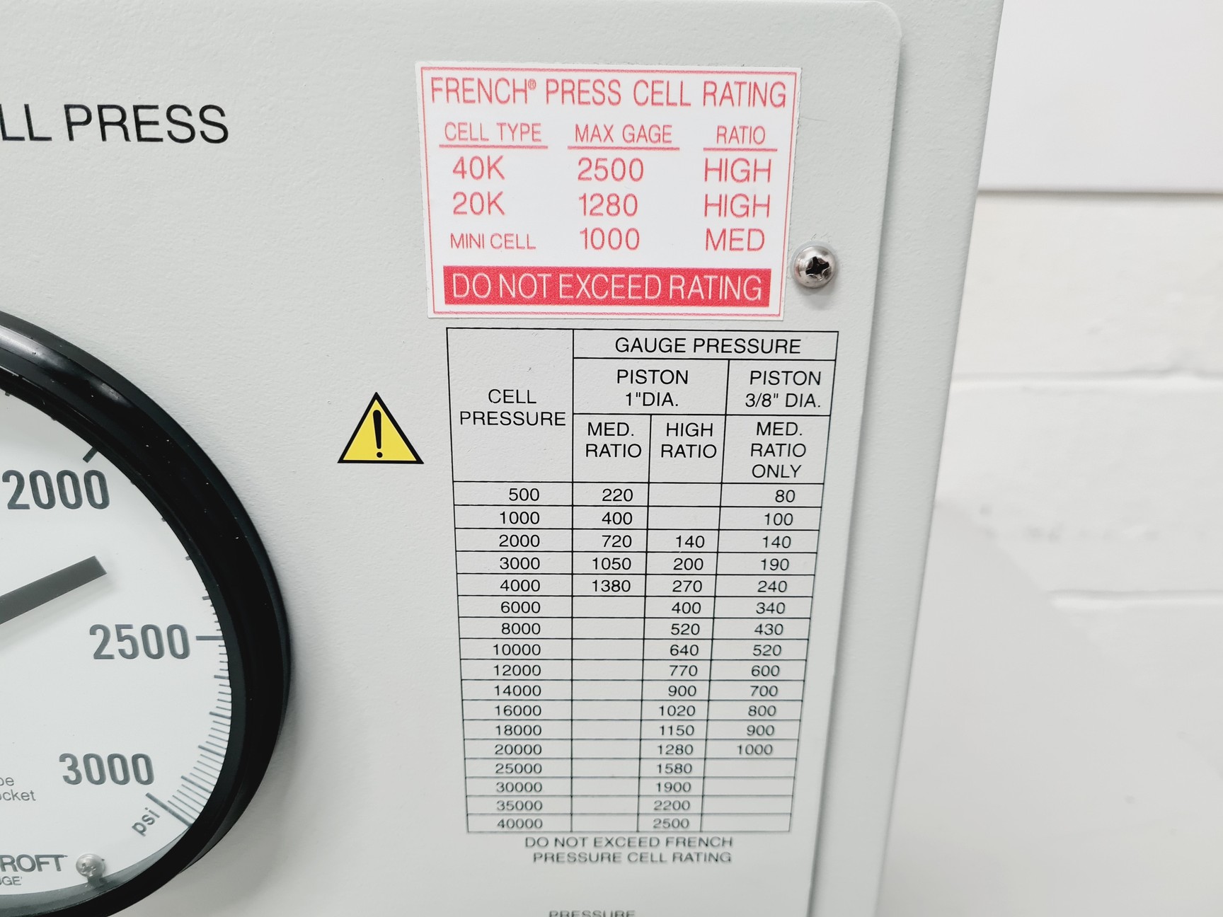Image of Thermo French Pressure Cell Press Model FA-078AE Lab