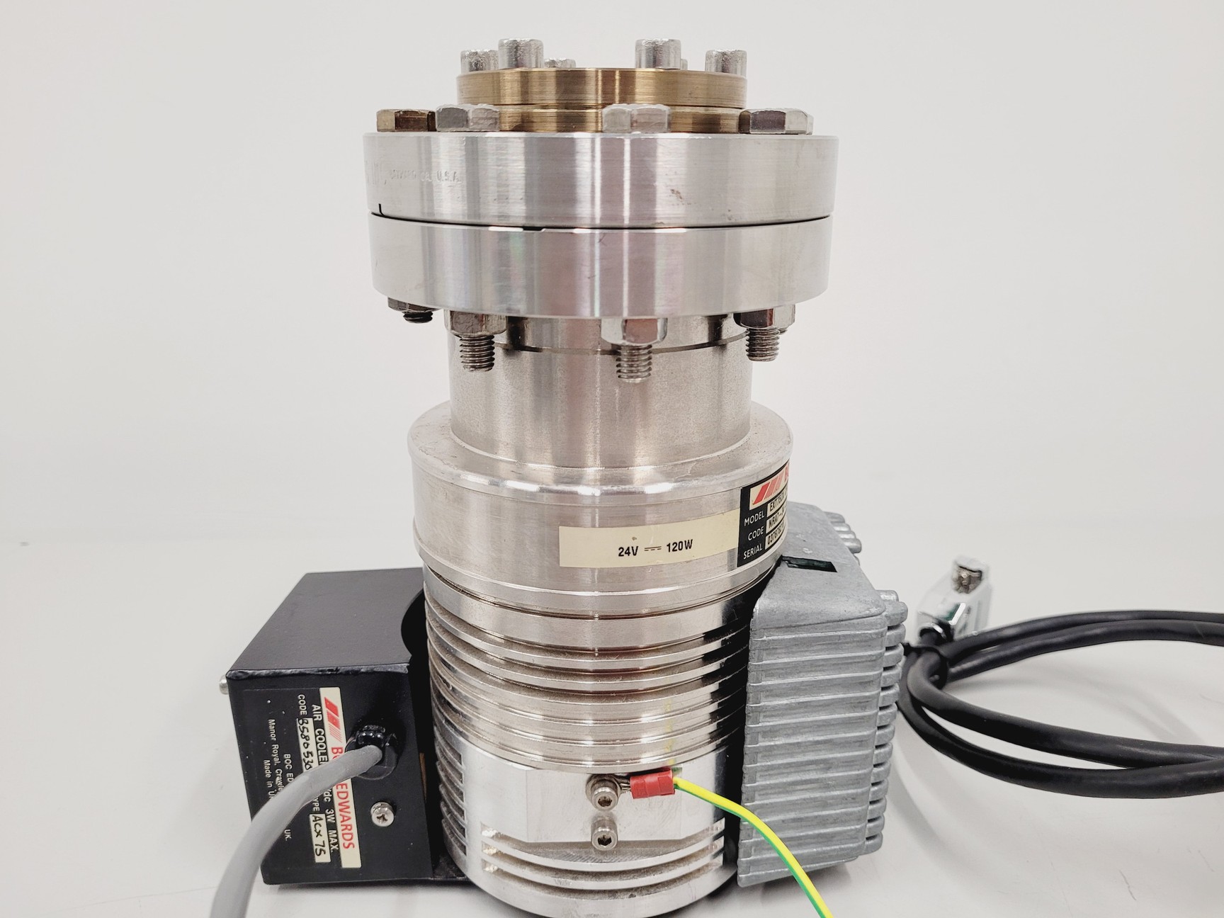 Image of BOC Edwards EXT75DX Turbomolecular Pump with Cooler and 24v Power Supply TMP