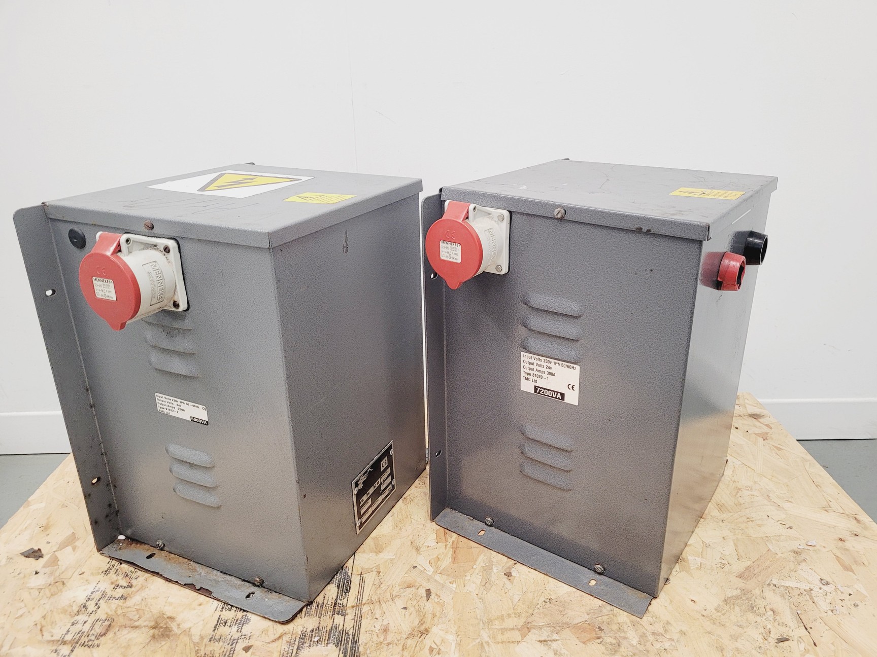 Image of 2 x TMC Transformers Types 91012-2 and 81020-1 Stepdown 230v to 24v