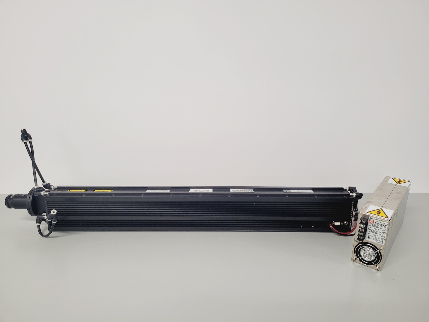 Image of Synrad 48-2SWL CO2 Laser With Mean Well PSP-500-27 Switching Power Supply Lab