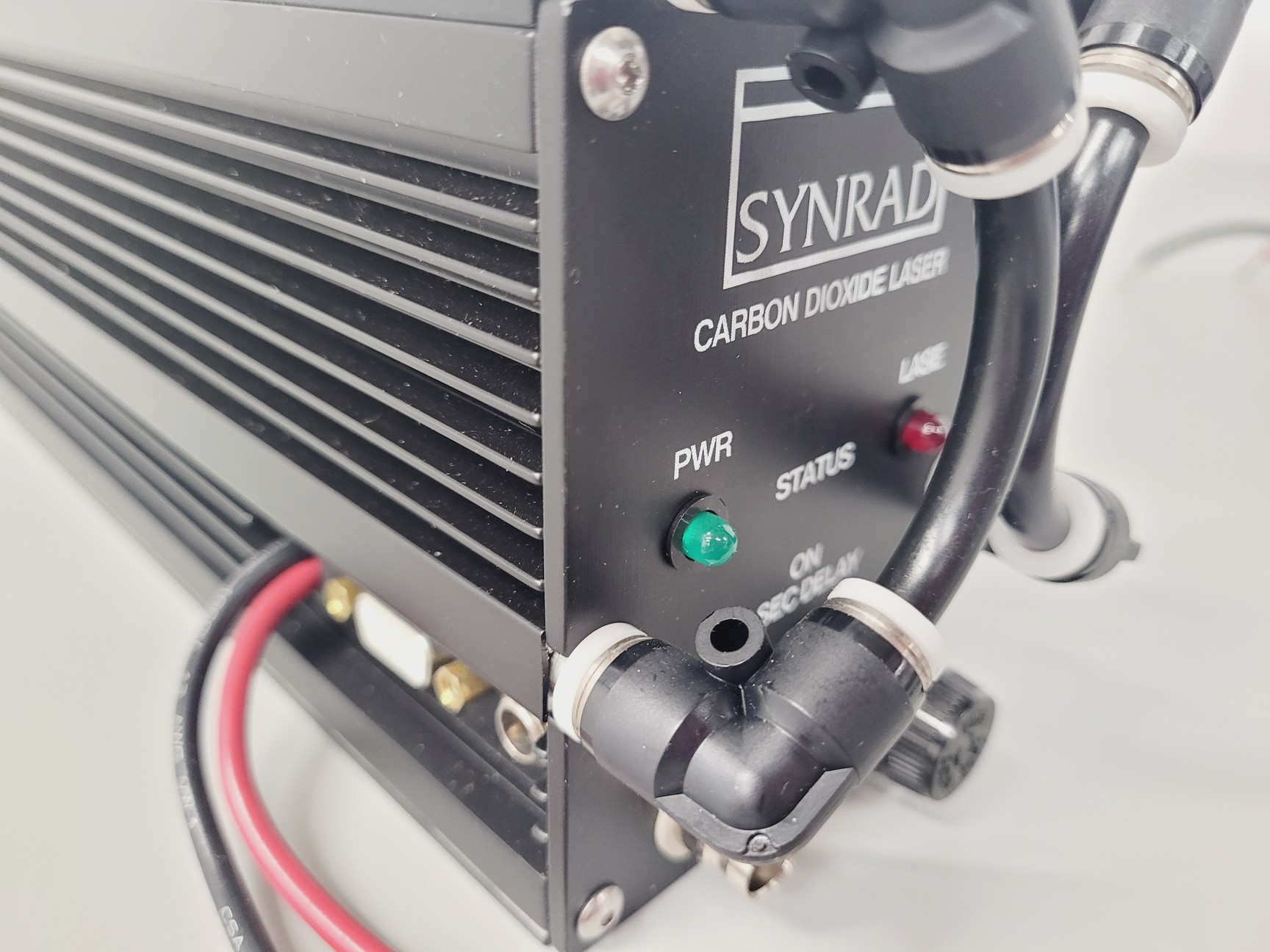 Image of Synrad 48-2SWL CO2 Laser With Mean Well PSP-500-27 Switching Power Supply Lab
